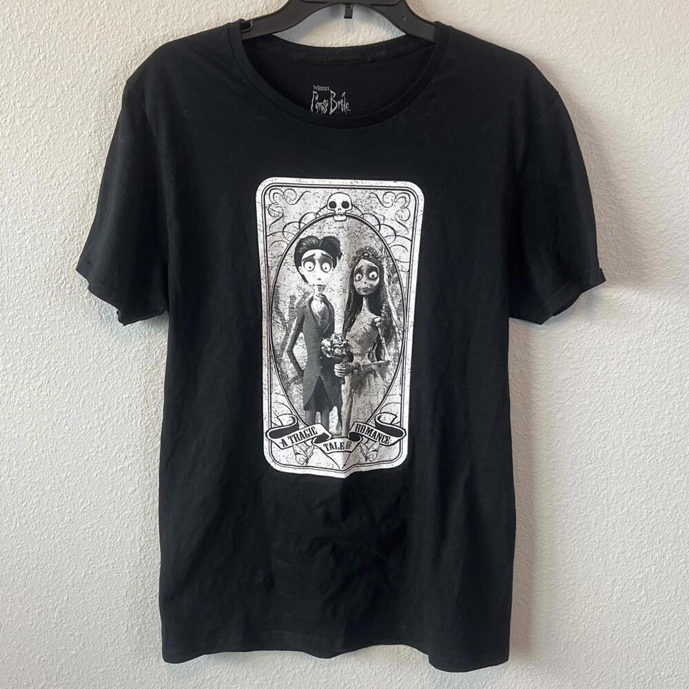 Tim Burton's Corpse Bride Graphic TShirt Black Size Medium